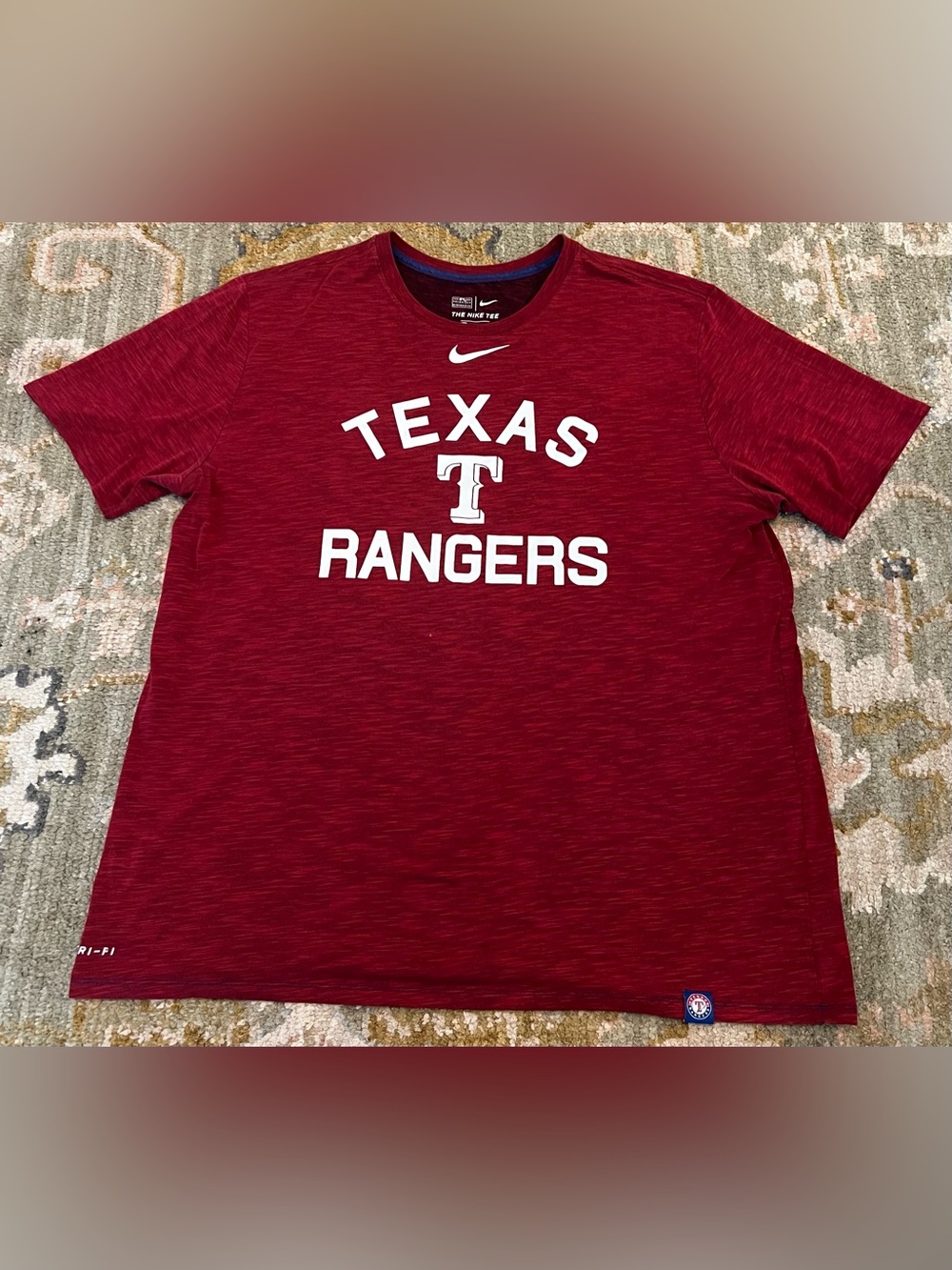 Texas Rangers Nike Dri Fit Shirt Men’s Size XL Color Red